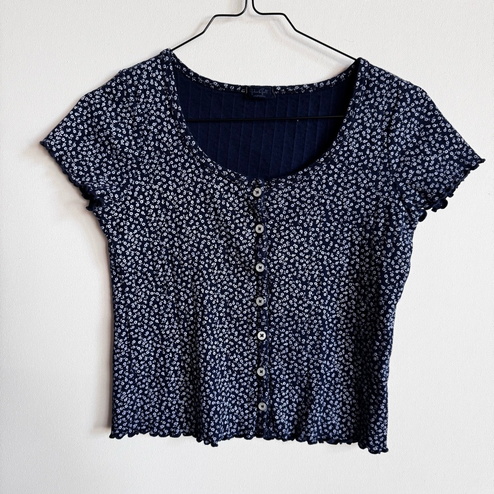 Brandy Melville Blue Crop Top